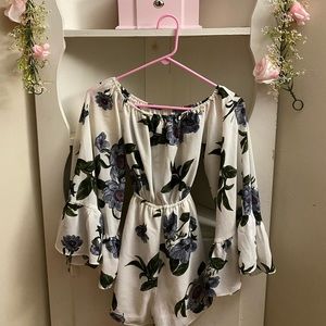 Floral fashion nova romper
